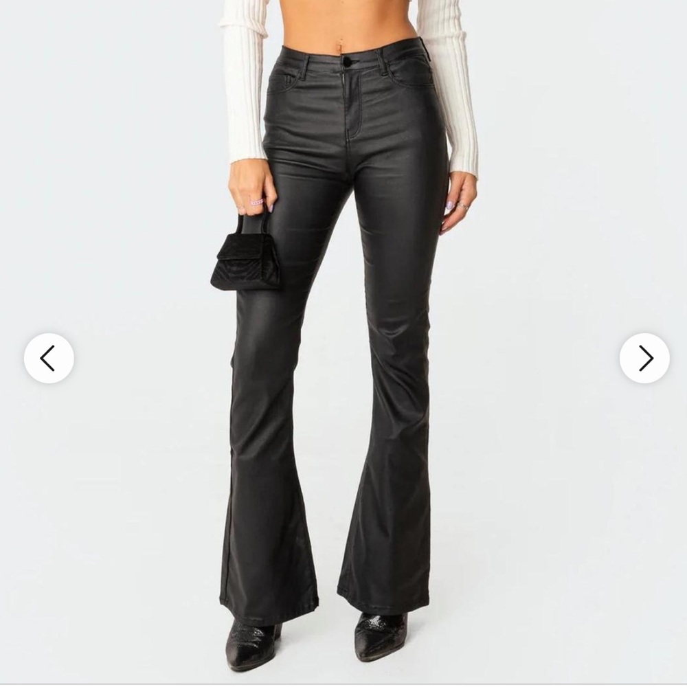 Edikted flair leather pants